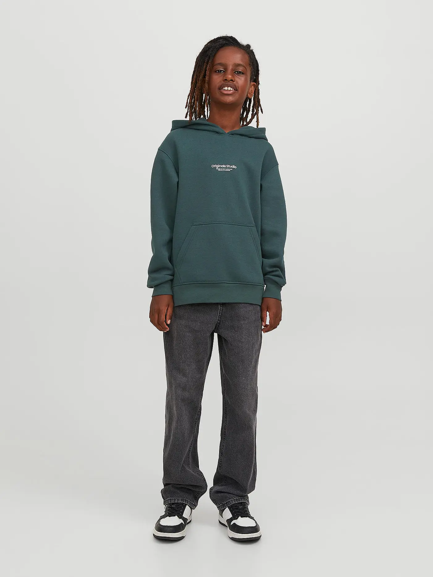 JACK & JONES | Jungen Kapuzensweater - Hoodie JORVESTERBRO | dunkelgrün